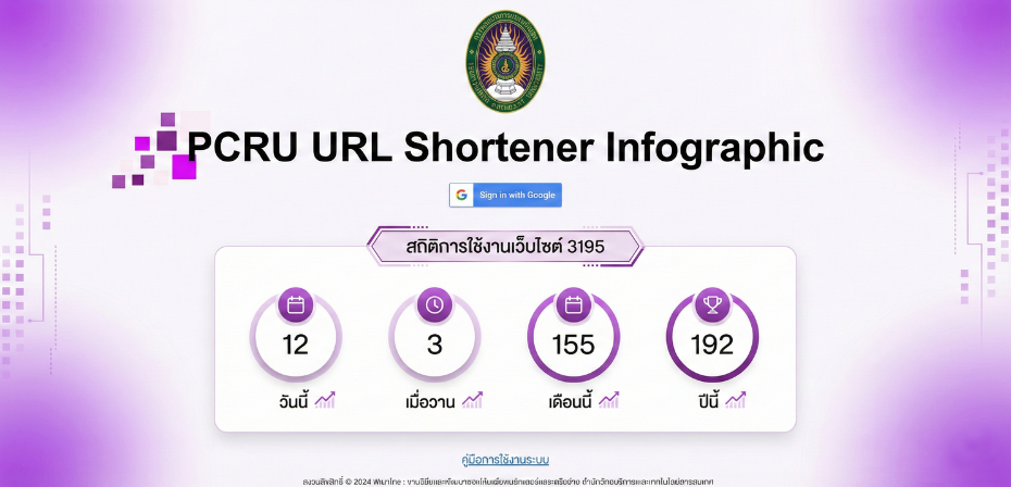 ✨ เปิดให้บริการ PCRU URL Shortener