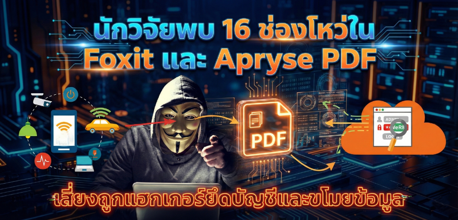  นักวิจัยพบ 16 ช่องโหว่ใน Foxit และ Apryse PDF เสี่ยงถูกแฮกเกอร์ยึดบัญชี–ขโมยข้อมูล