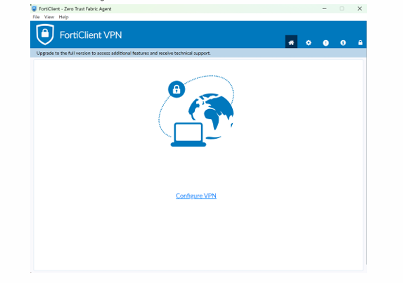 คลิก Configure VPN