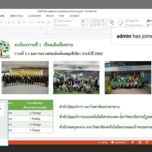 การประชุมผู้บริหารเครือข่ายห้องสมุดสีเขียว ครั้งที่ 7 (3)